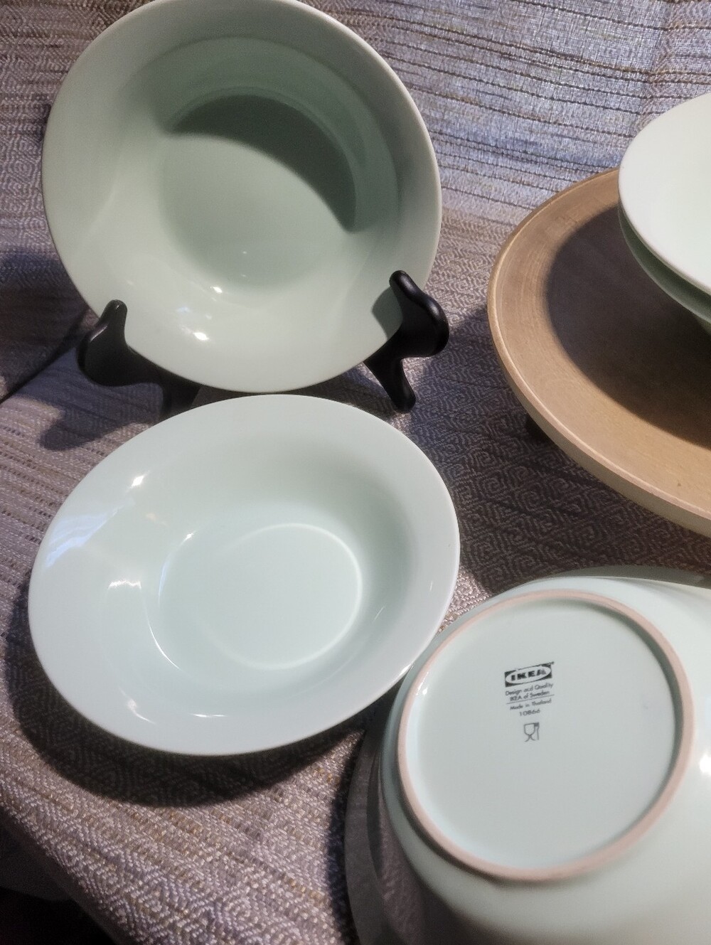 IKEA Mint Green Stoneware Bowl Set of 7. Perfect Size And Color For Your Kutchen - Picture 3 of 16
